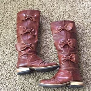 Anthropology bow boots